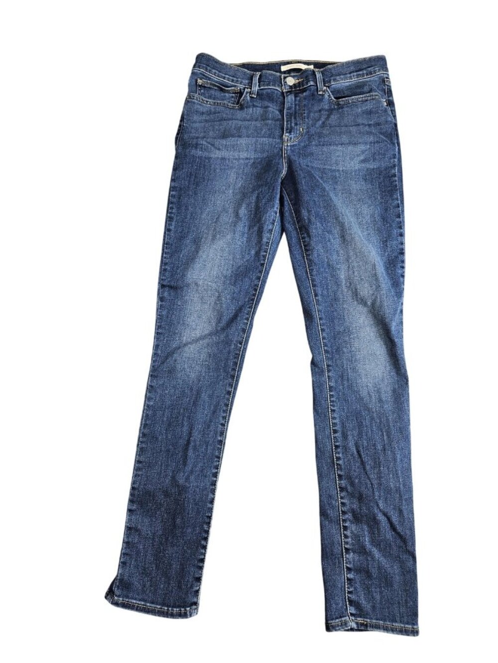 Levi's Slimming Skinny Jeans Womens 31 Blue Med Wash‎ Mid Rise Stretch Denim